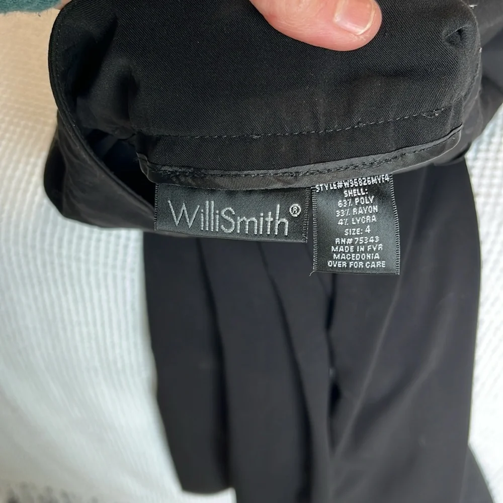 Willi Smith Black Dress Pants Womens 4